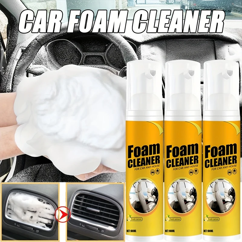 Leather Cleaner Interior - Suministros de limpieza de espuma multifuncionales,