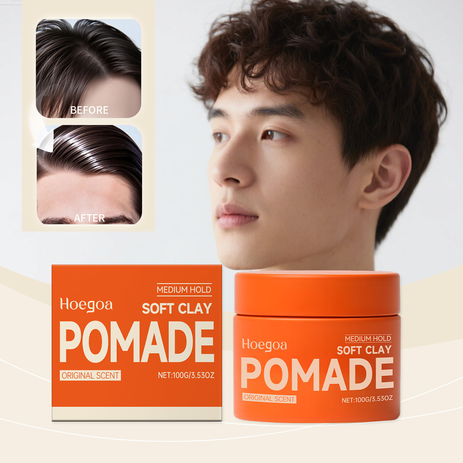 Clay Bar Lubricant - Cera para el cabello Original, Gel