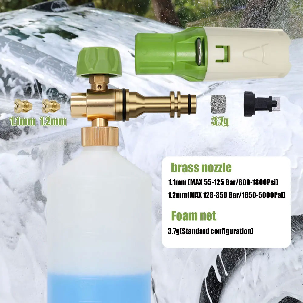 Pistola de espuma de aluminio, - Foam Cannon Car Wash reseña y precio