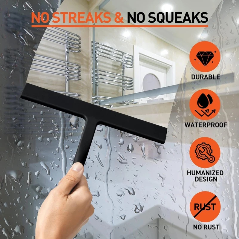 Espátula de Silicona Negra Mat - Glass Cleaner Streak reseña y precio