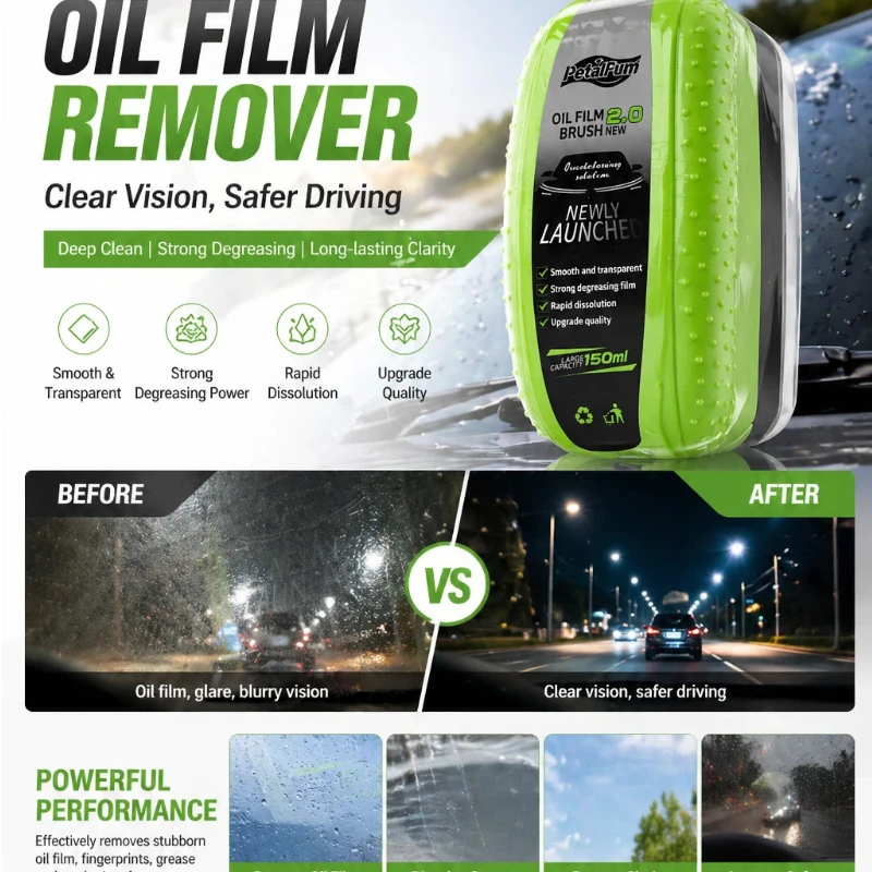 Removedor de película de aceit - Car Cleaning Brush reseña y precio