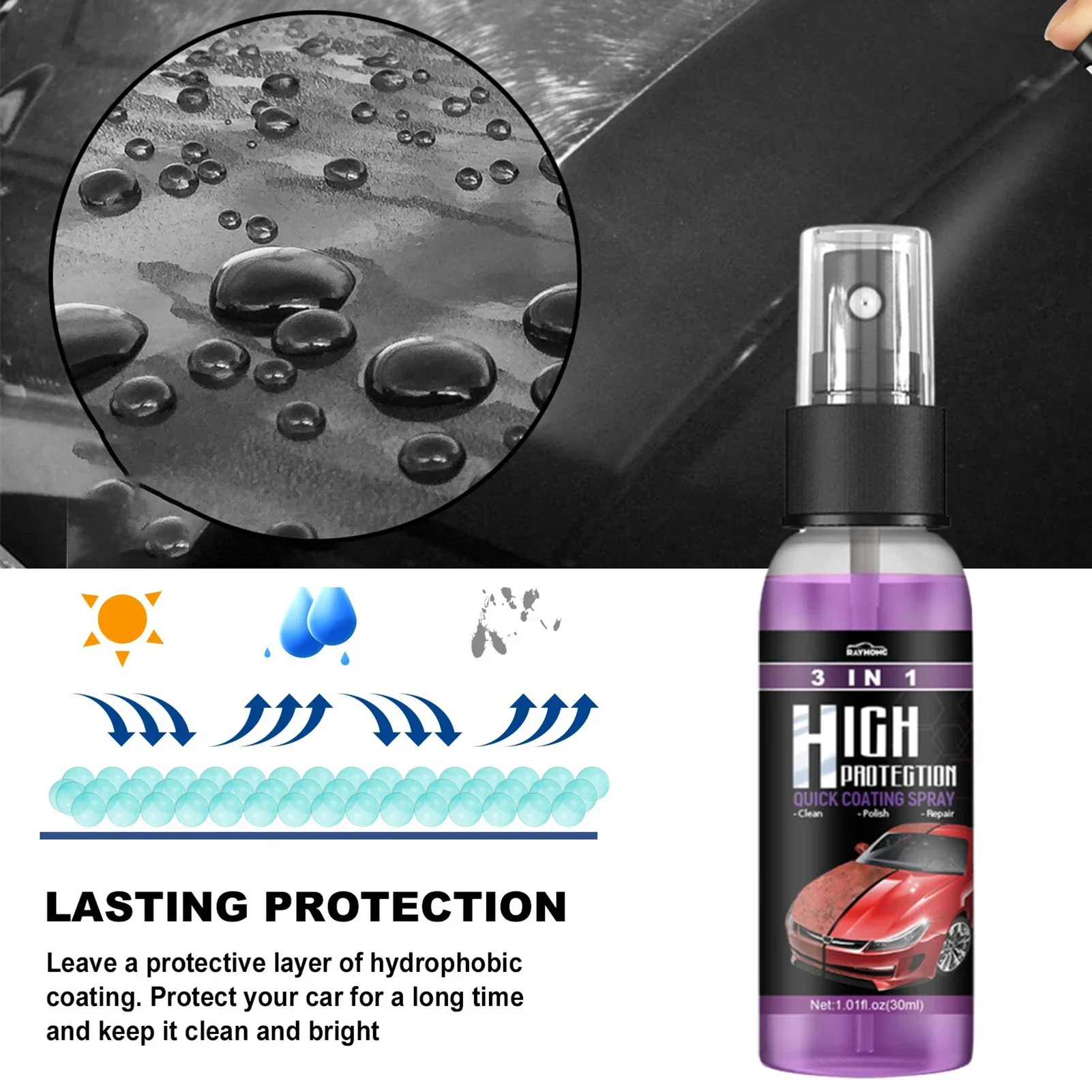 Spray de Revestimiento Cerámic - Car Wax Ceramic Coating reseña y precio