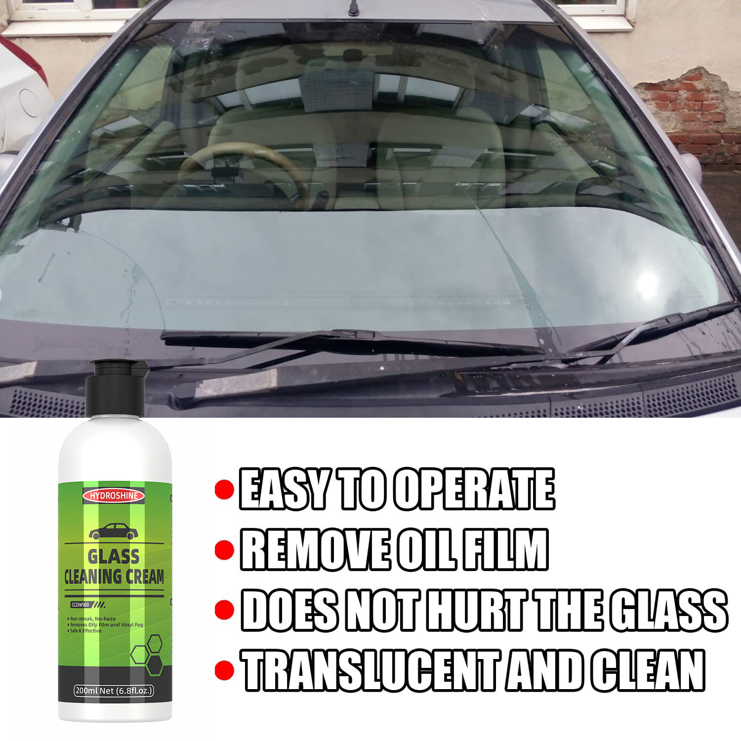 Hydroshine-crema eliminadora d - Glass Cleaner Streak reseña y precio